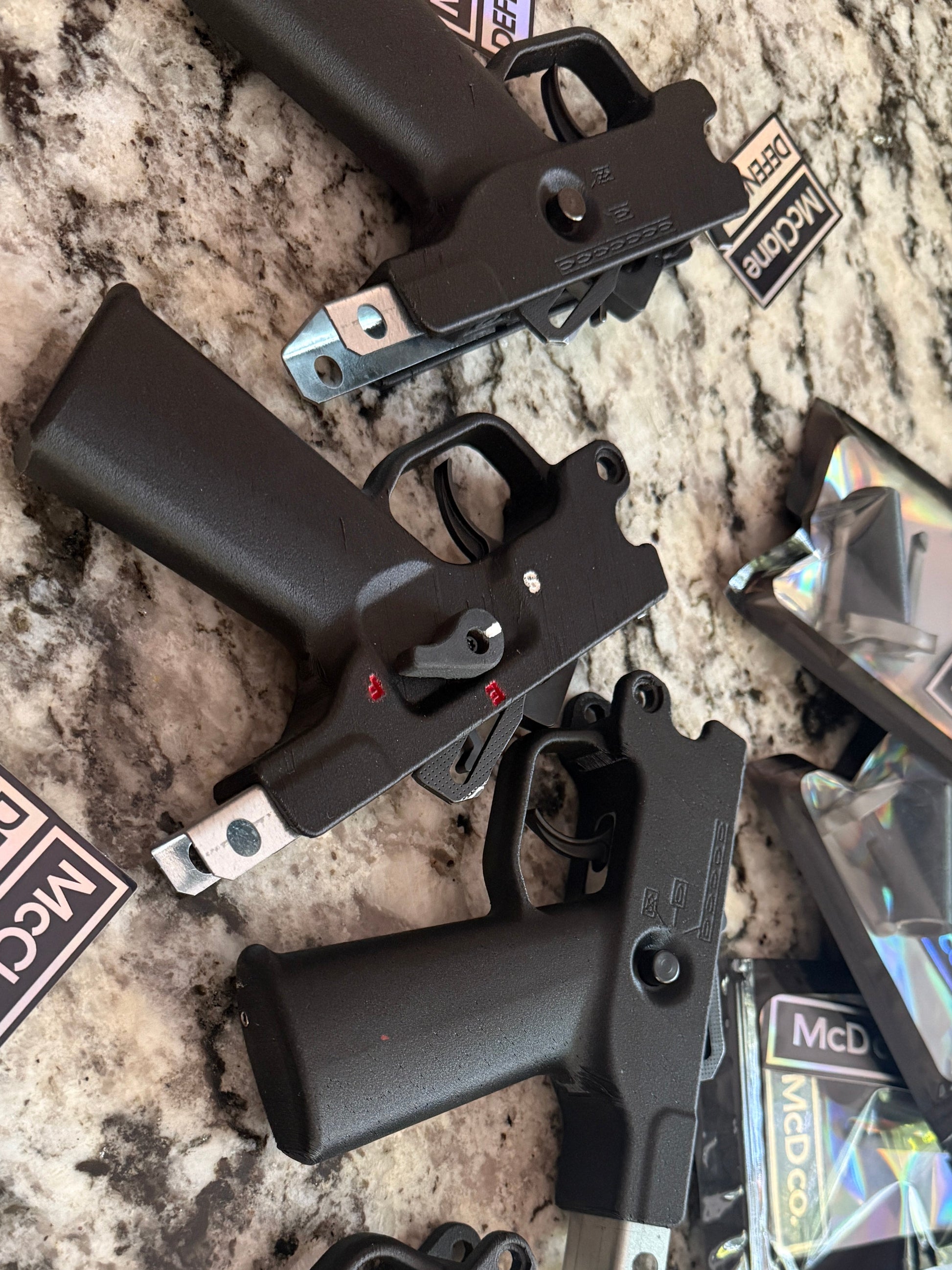 Selector Cut-McClane Defense MP5 Trigger Housing and forced reset Package With ARC Fire Switch