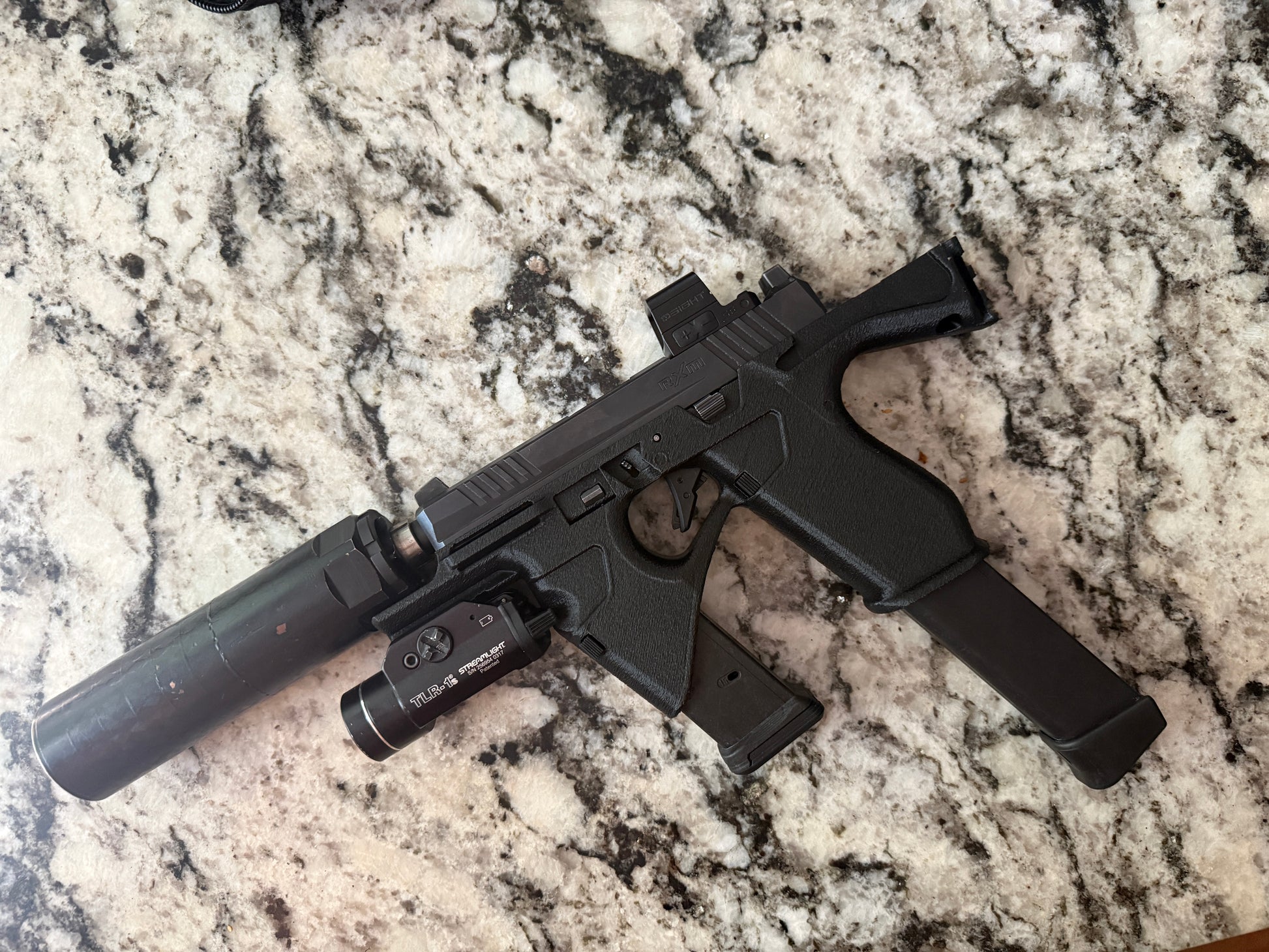 McClane Defense Co Sentinel LITE PDW Grip Module for Ruger RXM